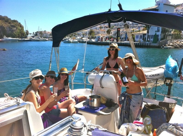 Celebracion en el barco